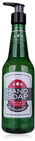 accentra Handseife AC BREW in Flasche in Bierflaschen-Optik, 330ml Handseife im Pumpspender, Flüssigseife, Duft nach Oak & Citrus- nachfüllbar
