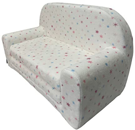 FORTISLINE – Kindersofa Mini ausklappbar 40x78x45cm - Kindersofa für Kinder 2in1 - Kindercouch ausklappbar - Schlafcouch aus Schaumstoff - Abnehmbarer Bezug - Viele Motive