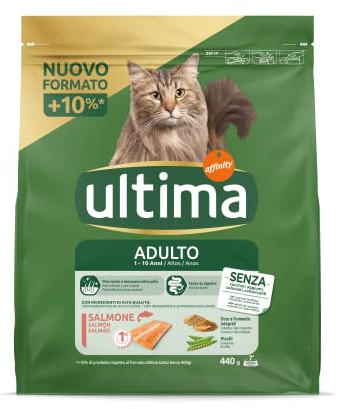 Ultima Futter für ausgewachsene Katzen mit Lachs, 440 g