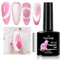 NAILGIL Cat Eye Gel Nagellack mit Magnet, Cat Eye Magnetic Gel Polish Soak Off UV LED Professionelle Anwendung für Nail Art Maniküre Salon DIY- Baby Pink