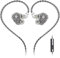 Hidizs MS1-Galaxy High-Performance Dual Magnetic Circuit Dynamic Driver In-ear Monitors 3.5mm Plug Inline Control and Microphone Detachable 0.78mm 2 Pin Cable (WITH MIC, Transparent)
