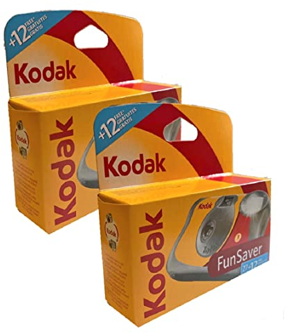 2 x 1A Photo PORST Fotocamera usa e getta Kodak Fun Saver/Wedding Camera per feste (27 + 12 scatti ciascuna, ISo 800)