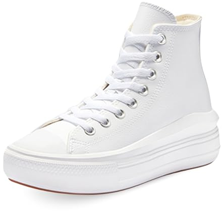 CONVERSE A04295C Chuck Taylor All Star Move Platform FOUNDATIONAL Leather Damen White/Black/White EU 42