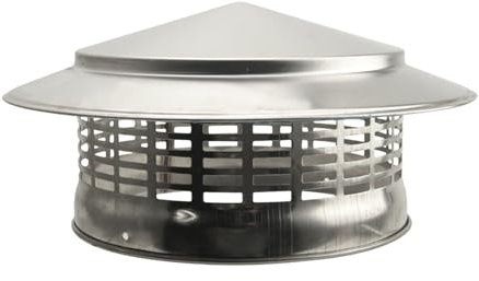 Wezalget Chapeau de cheminée de cheminée | Chapeau cheminée en Acier Inoxydable Capuchon Couverture d'évent cheminée Chapeau de Pluie pour Toit Rond - pour Une Meilleure Ventilation des cheminées