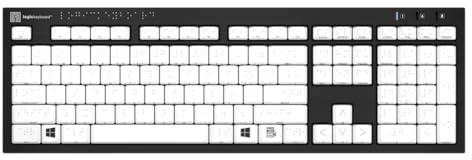 LogicKeyboard Braille Nero/Slim DE (PC)