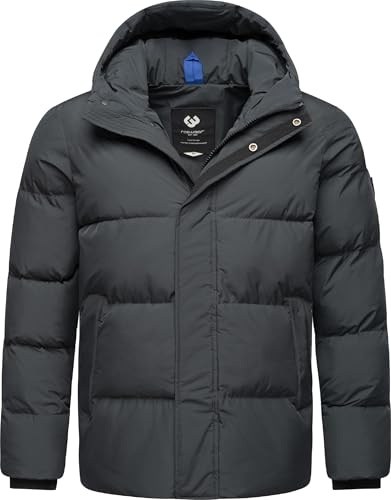 Ragwear Herren Winterjacke warme Steppjacke wasserdicht mit Verstellbarer Kapuze Walby YOUMODO S-XXL