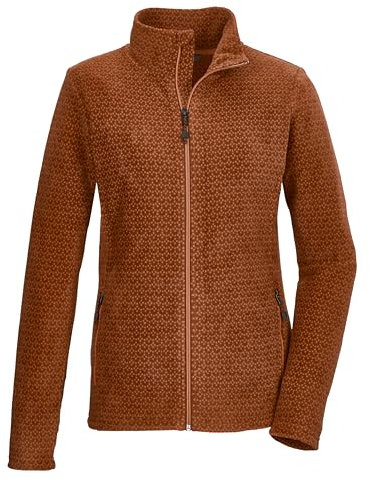 killtec Donna Giacca in pile con collo alto KOW 106 WMN FLC JCKT, zimt, 44, 41796-000