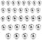 WeddHuis 32 PCS Piercing Kugeln 1,2mm Silber Ersatzkugel Schraubkugel 3/4/5/6mm Kugel für Piercing Nase Lippe Augenbrauen Bauchnabel Zunge