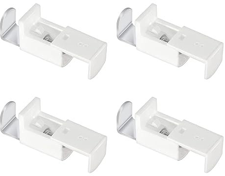 HUAEDNWKYI 4 pièces de Supports de Serrage pour la Fixation de Stores plissés, Accessoires, kit de Montage sans perçage.Supports de Serrage pour Stores, pour Stores plissés