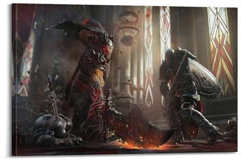 KSOXDAITIP Poster Lords of the Fallen Game, dekoratives Gemälde, Leinwand, Wandposter und Kunstdruck, modernes Familienschlafzimmer, Dekorposter, 20 x 30 cm