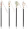 Molain 4 Stück Chinesische Haarstäbchen, Vintage Chinesische Haarnadel Mit Blumen und Troddeln Holz Haarstab Hair Stick Haarnadeln Haar Essstäbchen für Frauen Mädchen Haar Zubehör
