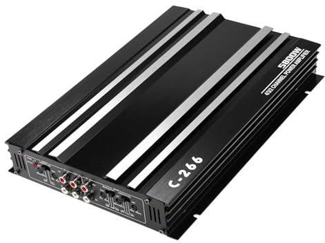 Auto Verstärker, 12V 4 Kanal Hochleistungs Aluminiumlegierung Endstufe Auto Stereo Amplifier