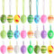 Scinzene 24 Pcs Ostereier zum Aufhängen, Mini Ostereier, Ostern Deko für Bäume, Fenster und Garten, leichte und langlebige Eier zum Befüllen, vielseitige Osterdeko ﻿