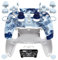 eXtremeRate Luna Rediseñado Completo Kit Carcasa con Botones Touchpad Joysticks Compatible con ps5 Control BDM-030/040/050 Placa Frontal Cubierta Trasera Compatible con ps5 Mando(Dragón de Porcelana)
