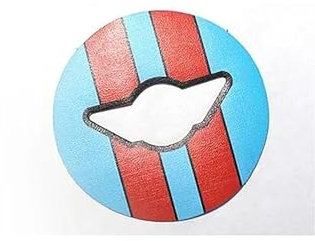 Für R50 R52 R53 R55 R56 R60 R61 F54 Für Cooper F55 F56 F60 Lenkrad Aufkleber Zubehör 3D Gewidmet Auto Aufkleber(Gulf,Style B F54 TOF60 Old)