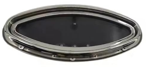 UDHBJEBQ 3 Sizes 316L Stainless Steel Eye Porthole Porthole Hatch Window Yacht with Anti-mosquito Cover See-through Breathable(250x575mm Super Thin)
