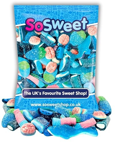 SoSweet Blue Sweet Mix – 1kg Bulk Bag | Fruity Blue-Themed Pick & Mix Sweets | Party Candy, Sweet Tables, Events | Long Shelf Life