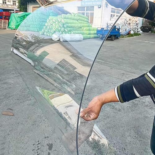 Paneles De Policarbonato Transparente Láminas para Techos De Plásticas,Placas De Iluminación Resistentes UV 1mm,Planchas De Vidrio Acrílico,Paneles De Repuesto para Techos Invernaderos,W×L-1x6m