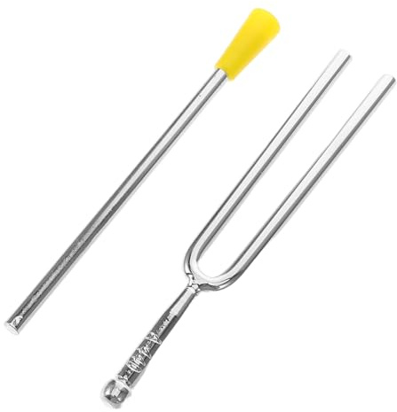 LOLIPPYY Standard Stimmgabel 440 Hz Metall mit Klöppel Resonanzstimmgabel für Violine Gitarre und Klavier Metall Tuning Fork für Musikunterricht und Präzise Instrumentenabstimmung