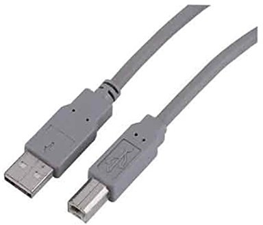 Hama USB-Anschlusskabel A-Stecker - B-Stecker, 1,5 m, Grau