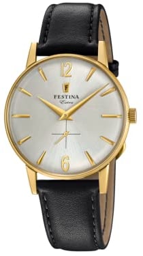 Festina Herren Analog Quarz Uhr mit Leder Armband F20249/2