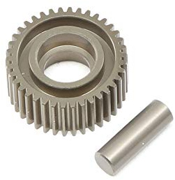 TLR Aluminum Idler Gear & Shaft, Laydown: 22 4.0 (TLR332070)