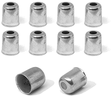 10x Embout Gaine Velo CYCLOMOTEUR Moto 5.5MM 6MM 7MM Acier Vintage Ville Route VTT VTC (5.5x9.5mm)