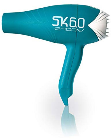 Secador de cabello LIM HAIR SK 6.0 PROFESIONAL Made in SPAIN La más alta potencia 2400 W. IONIC TOURMALINE. Extra vida en uso intensivo (TURQUESA)