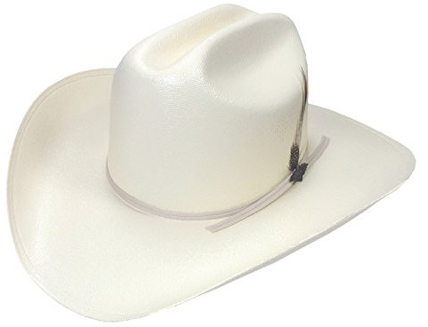 STARS & STRIPES Rodeo Style Westernhut Strohhut Cattleman Westernhut Cowboyhut Westernkleidung Strohhut für Damen und Herren (59 cm) Beige