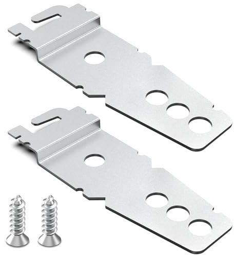 Staffa di montaggio per lavastoviglie Whirlpool Kit 2 pezzi + 2 viti di montaggio – Staffe per lavastoviglie compatibili con Whirlpool/Kenmore/Kitchenaid/Maytag/Amana