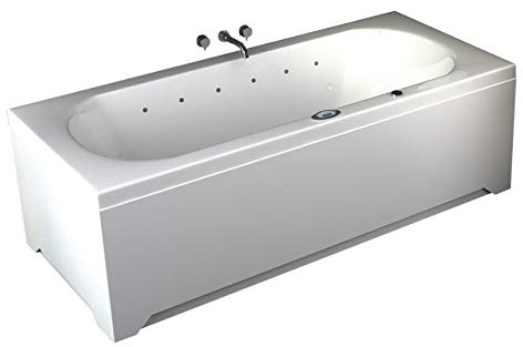 Jet-Line | Whirlpool Villa Vincenca | Design| Spa | Badewanne | Whirlwanne | 1800 x 800 mm | Bad | Wanne | LED | Heizung | Ozon | Freistehend | weiss | Exklusiv