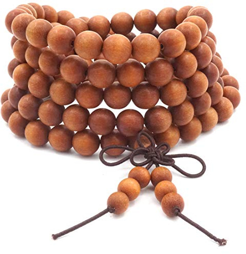 Thajaling 8MM 108 Gebetskette Mala Armband Sandelholz Tibet Buddhist Buddha Meditation Halskette/Armband