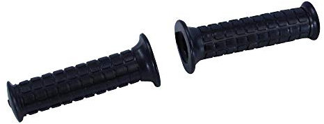 Griffgummi Set Blockmuster schwarz 22/24 mm Griffgummisatz für Zündapp Hercules Kreidler Puch Mofa Moped Mokick