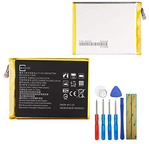 E-yiviil - Batteria di ricambio Li3820T43P3h715345 compatibile con ZTE Grand S Flex ZTE MF910 MF910L MF910S 3.8V 2000mAh 7.6Wh, con kit di accessori