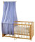 Bio Baby Betthimmel 100% Bio-Baumwolle (kbA) GOTS zertifiziert, Lavendel, 115 x 300 cm