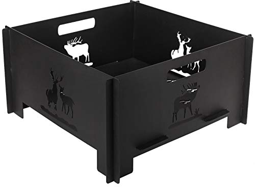 INNO STAGE INNO STAGE Tragbare Stecker-Feuerstelle, Hochleistungs-Feuerstelle im Freien für Wildniscamping 15,8 