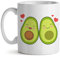 Kadoo Regalos Taza San Valentín Eres Mi Medio Aguacate