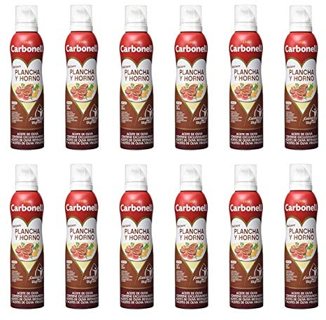Huile d'Olive Spéciale Grillé et Four Carbonell Spray 12x200ml (Pack 12 Bouteilles)