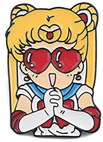 Générique Pin's Broche - Usagi Tsukino avec Lunettes en Cœur - Metal Email