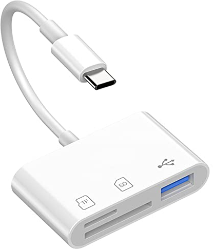 Garrulax USB C SD Kartenleser-Adapter, Typ C Micro SD TF Kartenleser-Adapter, 3-in-1 USB C auf USB-Kamera-Speicherkartenleser-Adapter für UBC C-Geräte
