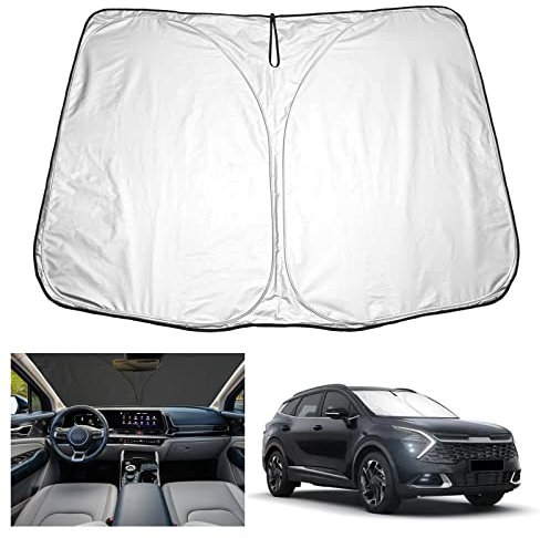 YEE PIN Parasol para Coche Compatible con Kia Sportage NQ5 2022 2023, Plegable para Coche, protección contra el Polvo UV