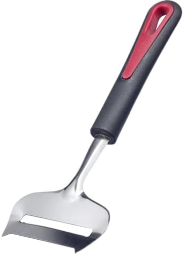 Westmark Weichkäse-Hobel, Speziell geschärfte Schneide, Mit Gabel-Zinken, Kunststoff/Rostfreier Edelstahl, Gallant, Schwarz/Rot/Silber, 29252270