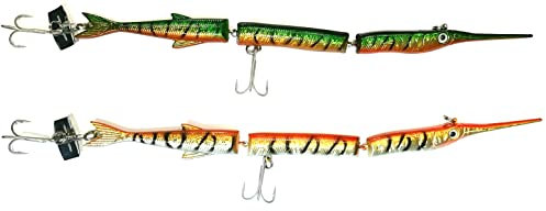 Pescasubito.com Kit 2 Aguglie Artificiali 24Cm Pesca Traina Pesce Serra