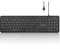 Perixx PERIBOARD-210, Clavier Pleine Taille - Connexion USB-A, Agencement AZERTY Français - Noir