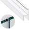 Shower Screen Door Seal Glass Strip Replacement for 6-10mm Glass, Rubber 2M Bath Seal Strip Effectively Prevents Water from Overflowing, Sealing Strip for Curved and Vertical Door (H-8MM)