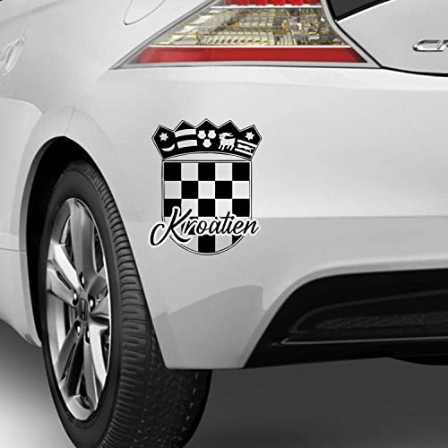 myrockshirt Kroatien Flagge Wappen Kroatien Aufkleber Sticker Autoaufkleber Größe+Farbe anpassbar!