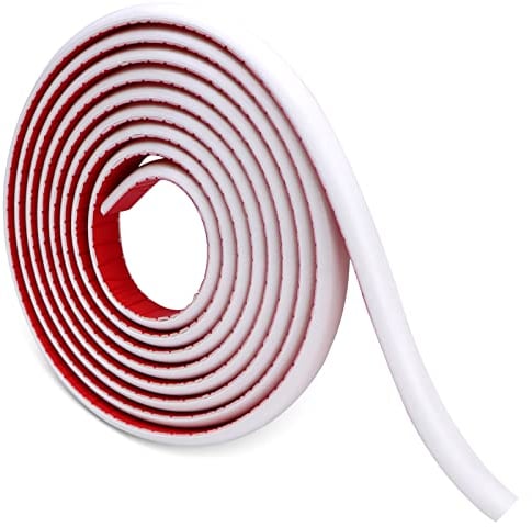 WoStick 3M Moulures de plafond flexibles auto-adhésives blanches - Moulures murales décoratives 3D pour sol, bordure, bord de carrelage et décoration d'angle