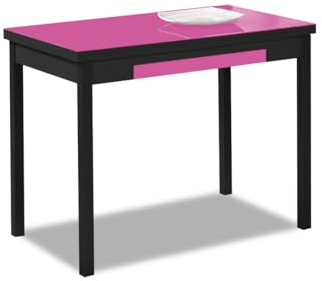 ASTIMESA Mesa de Cocina Extensible, Rosa, 140 x 50 cm