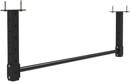 MUSHHE Klimmzugstange, Deckenmontage, Klimmzugstange, verstellbare Höhe, Klimmzugstange für Zuhause, Fitnessstudio, Armübung, Krafttraining, Klimmzugstangen für Krafttraining, 98 cm