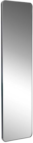 Home4You Rahmenspiegel Wandspiegel Flurspiegel | 30x150 cm | Metall | Schwarz
